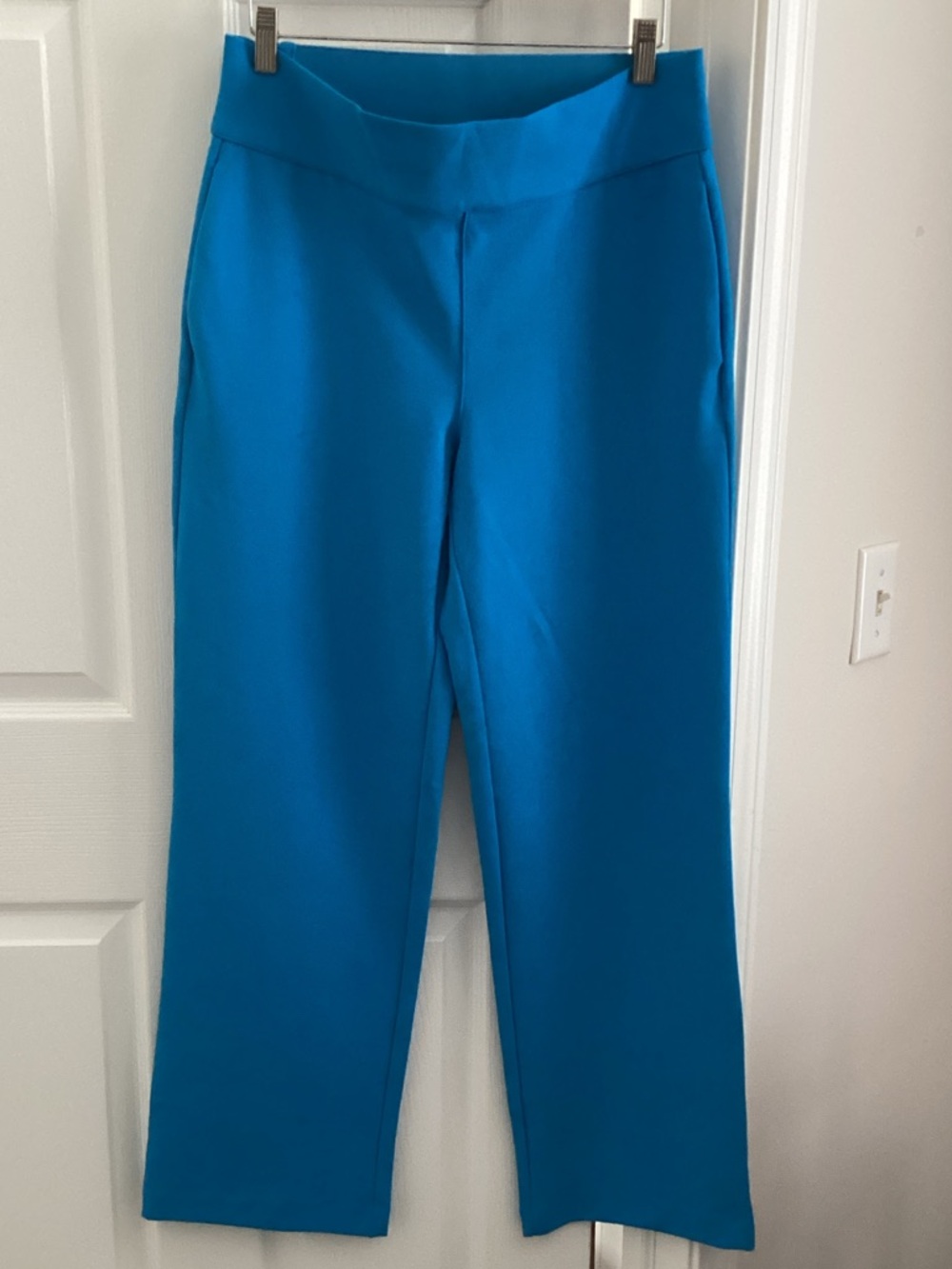 HSN dg2 pull on bright blue stretch pants